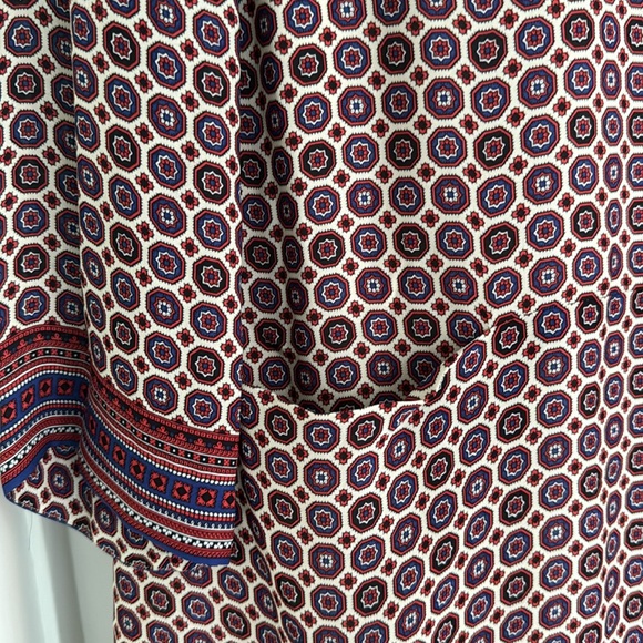 J crew Jules dress silk scarf foulard pattern, sz 14 - Picture 3 of 10